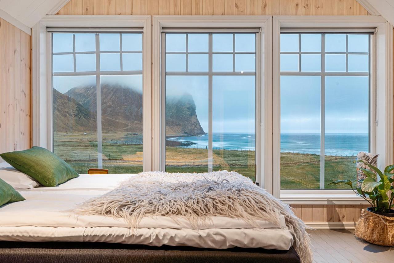 Unstad Arctic Resort Unnstad Bagian luar foto
