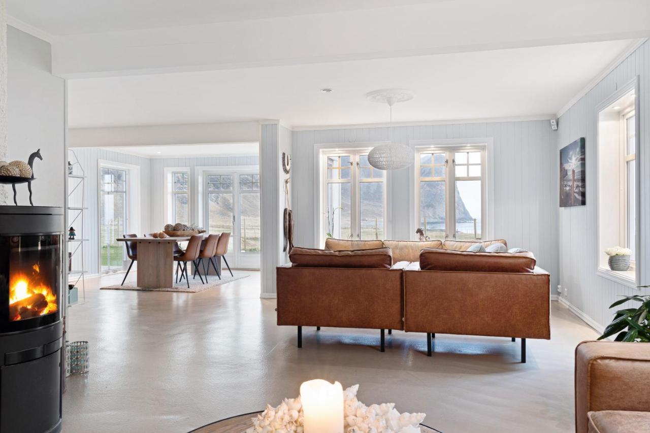 Unstad Arctic Resort Unnstad Bagian luar foto