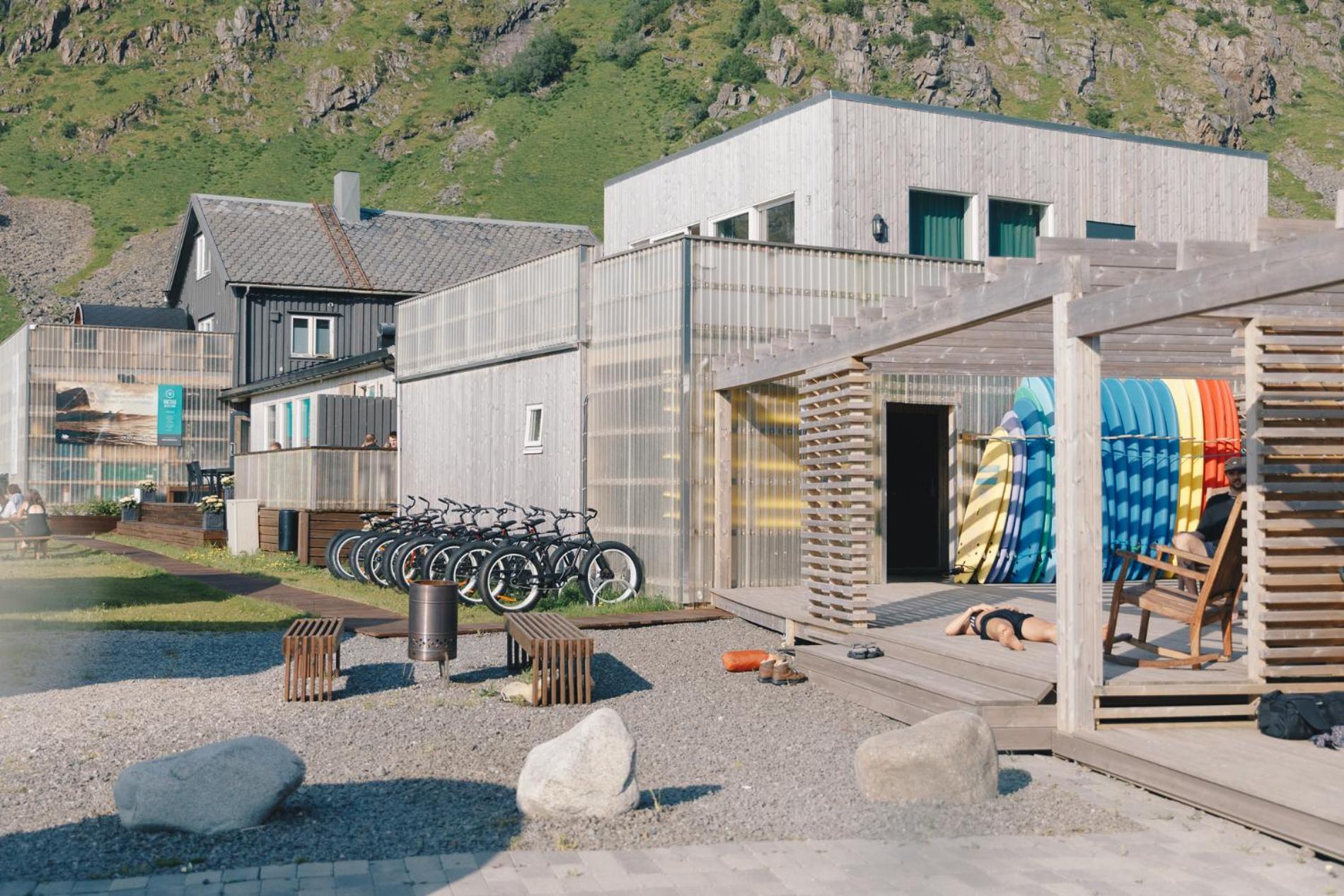Unstad Arctic Resort Unnstad Bagian luar foto