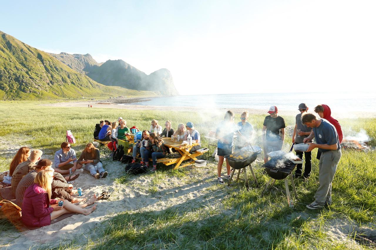 Unstad Arctic Resort Unnstad Bagian luar foto